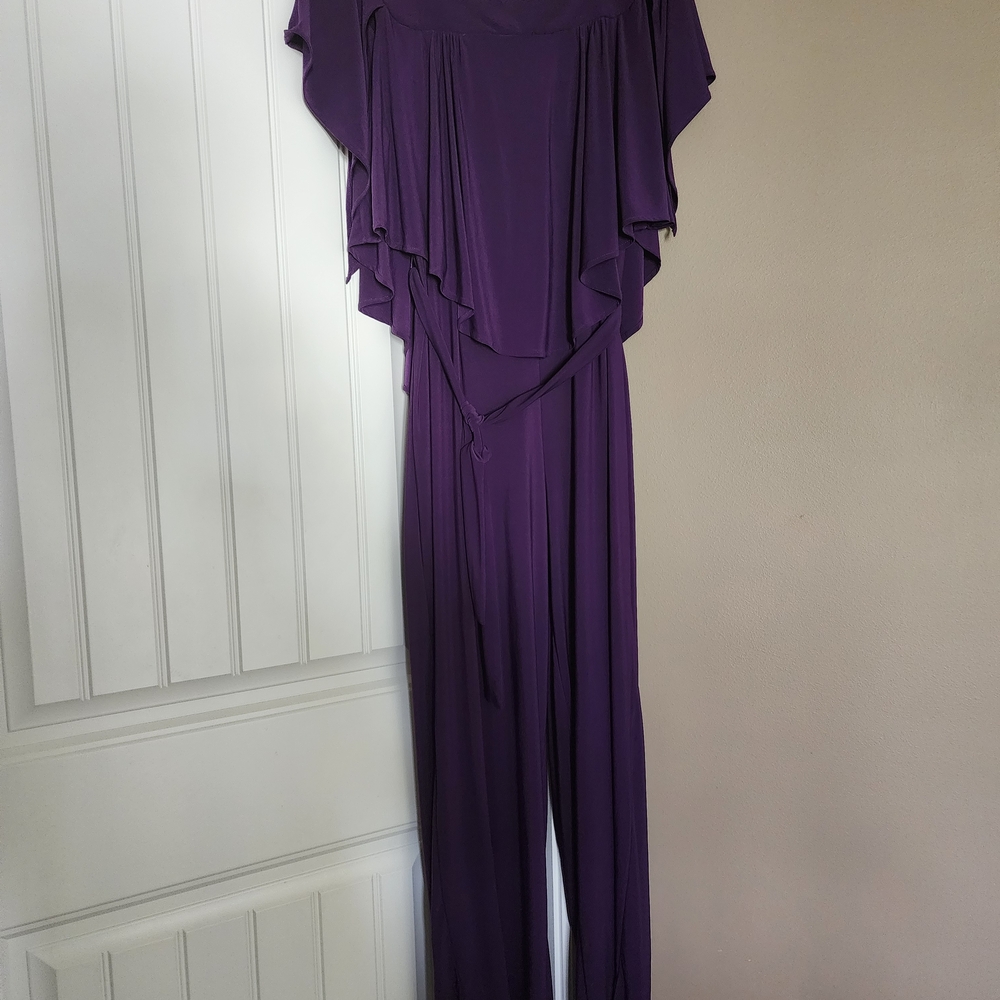 Emma & Michele Deep Purple Jumpsuit
